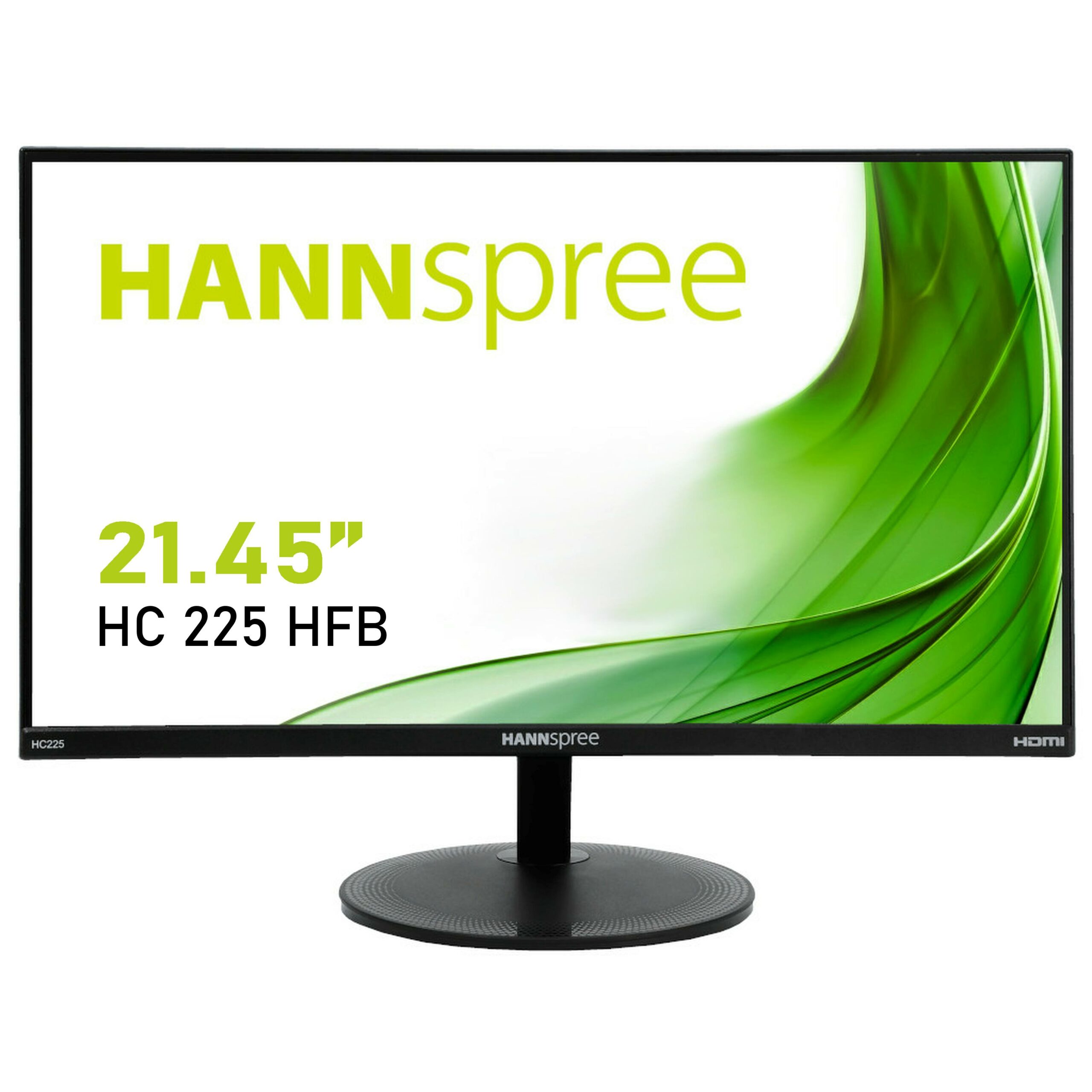 Hannspree, HC225HFB, Monitor, TFT LED 21.45" Wide, 1920x1080, 300cd/m? 5 ms, 3000 : 1, HDMI & VGA, 2W x 2, Black "HC225HFB" (timbru verde 7 lei)