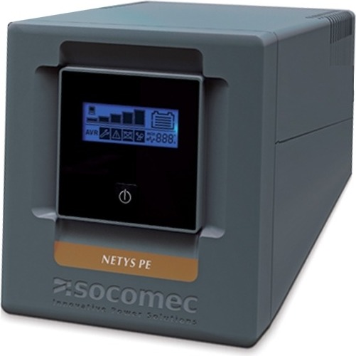 UPS SOCOMEC Line Int. cu management, tower, 1000VA/ 600W,AVR,4xsocket IEC,LCD,2x 24V/7Ah,Backup 45 min,incarcare 8h,conector USB,combo RJ45,"Netys PE-LCD 1000VA" "NPE-1000-LCD"(timbru verde 11 lei)