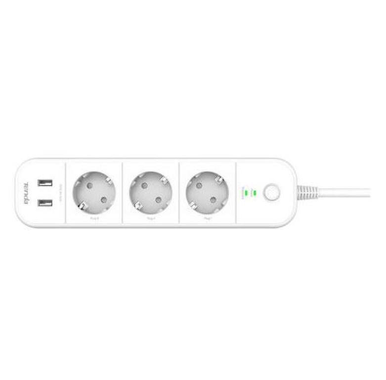 PRELUNGITOR TENDA BELI Wi-Fi, 3 prize shucko, 2 x USB, lungime 1.5m, intrerupator, alb "SP15" (timbru verde 0.18 lei)