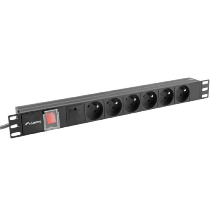 Unitate alimentare PDU 19", 6 prize ng "PDU-06E-0200-IEC-BK"