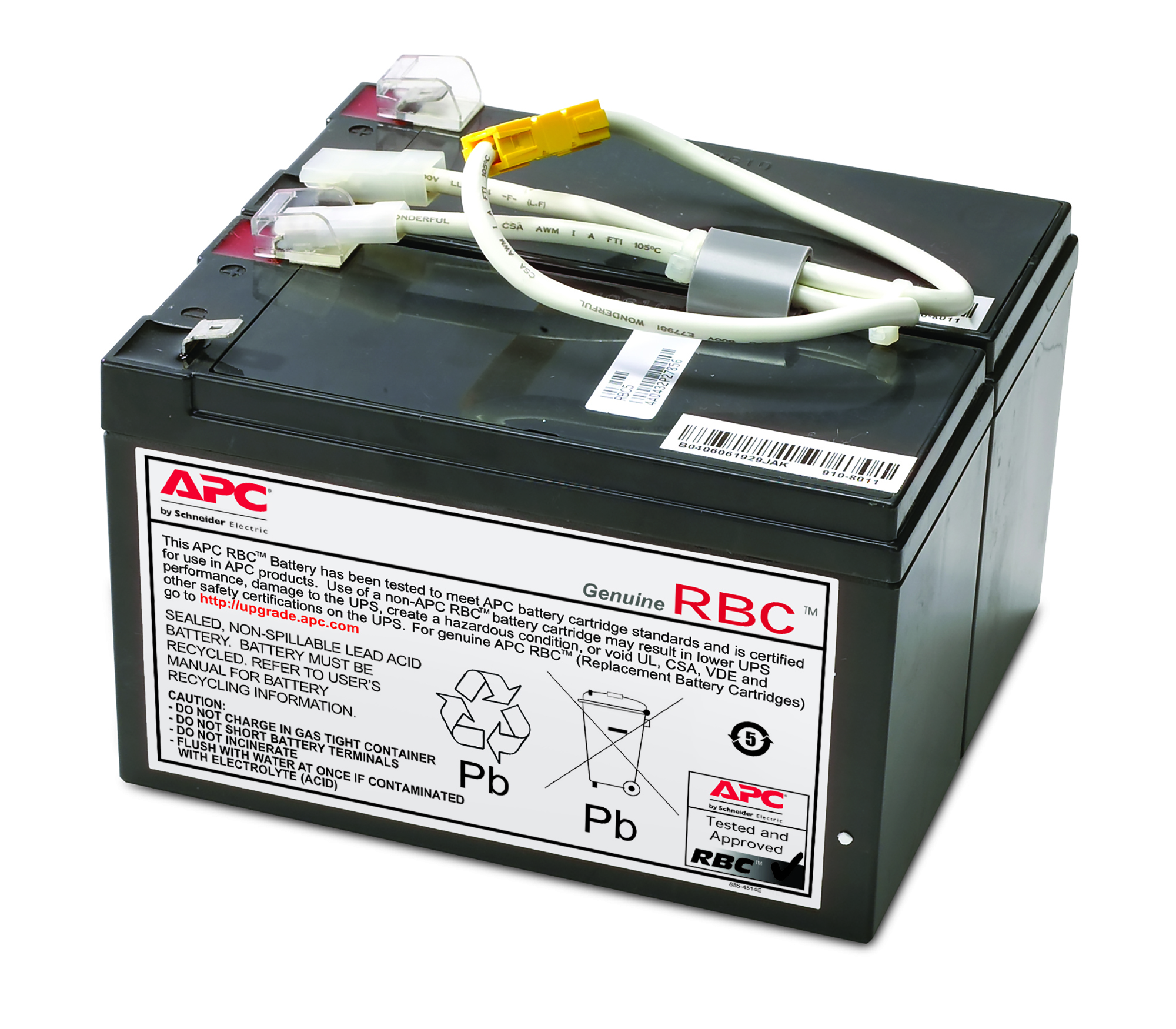 ACUMULATOR UPS APC pentru BR1200LCDI, BR1300LCD, BR1500LCD, BR1500LCDI "APCRBC109" (timbru verde 0.5 lei)