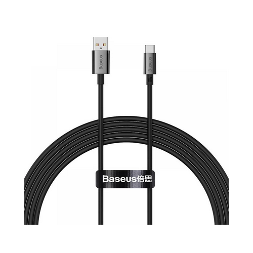CABLU alimentare si date Baseus Superior, Fast Charging Data Cable pt. smartphone, USB la USB Type-C 100W, 2m, negru "P10320102114-01" (timbru verde 0.08 lei) - 6932172631987