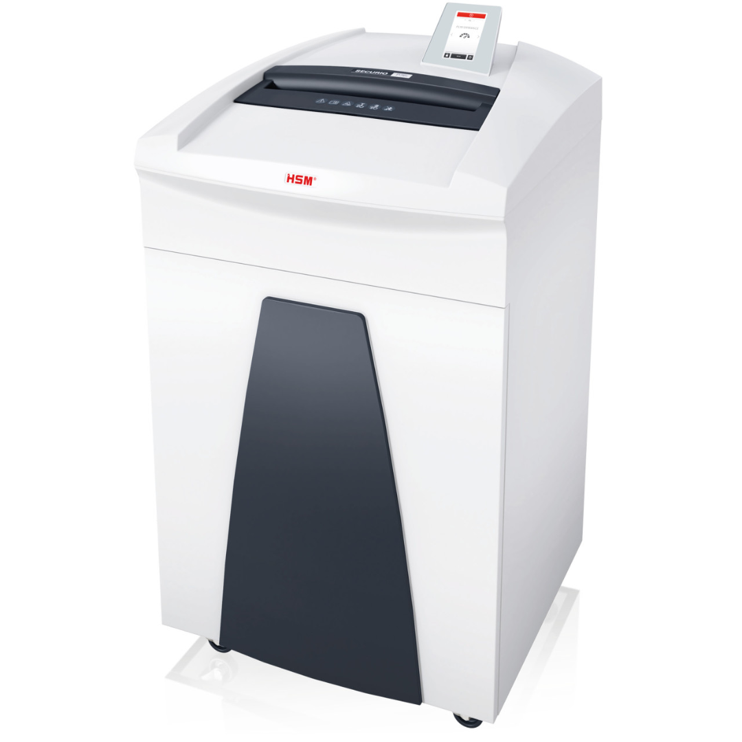 Distrugator documente manual HSM Securio P36i, 8 coli, cross cut (1 x 5 mm), securitate 7 "H-1854121" (timbru verde 11 lei)