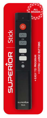 TELECOMANDA UNIVERSALA Superior, programabila pt. orice model de TV, baterii 2 x AAA (neincluse), negru "SUPTLB003" - imagine 2