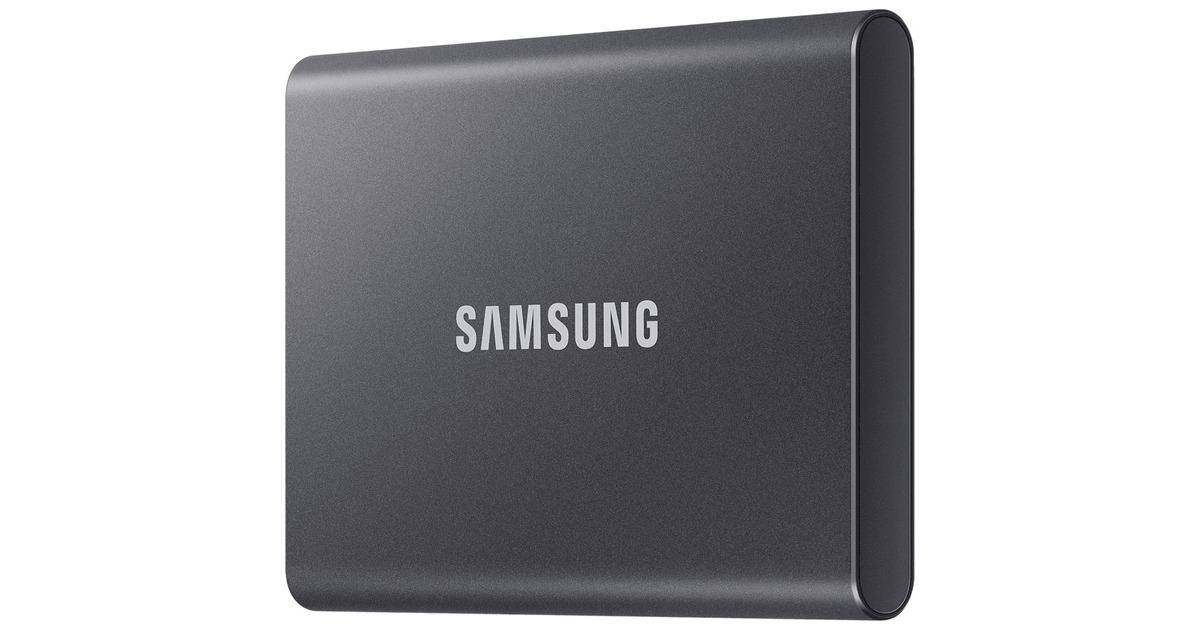 SAMSUNG Portable SSD T7 4TB extern USB 3.2 Gen 2 titan grey "MU-PC4T0T/WW"