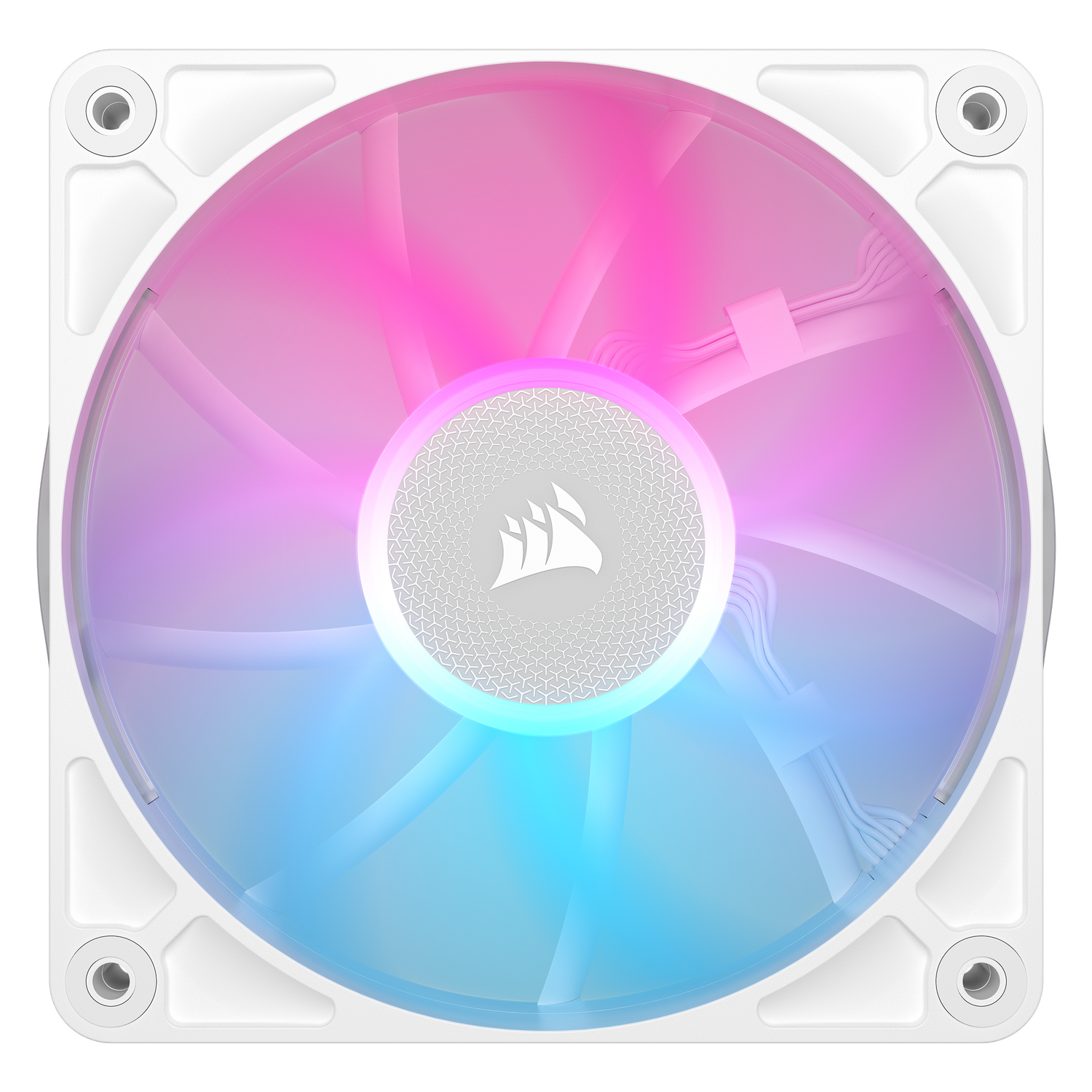 VENTILATOR Corsair iCUE LINK RX120 RGB ALB, viteza 0.400-2100 RPM +/- 10%, 10.5-74.2 CFM, Presiune Statica: 0.12-4.38 mm-H2O, 10-36dBA, Prindere magnetica, Lungime cablu 135mm "CO-9051021-WW"