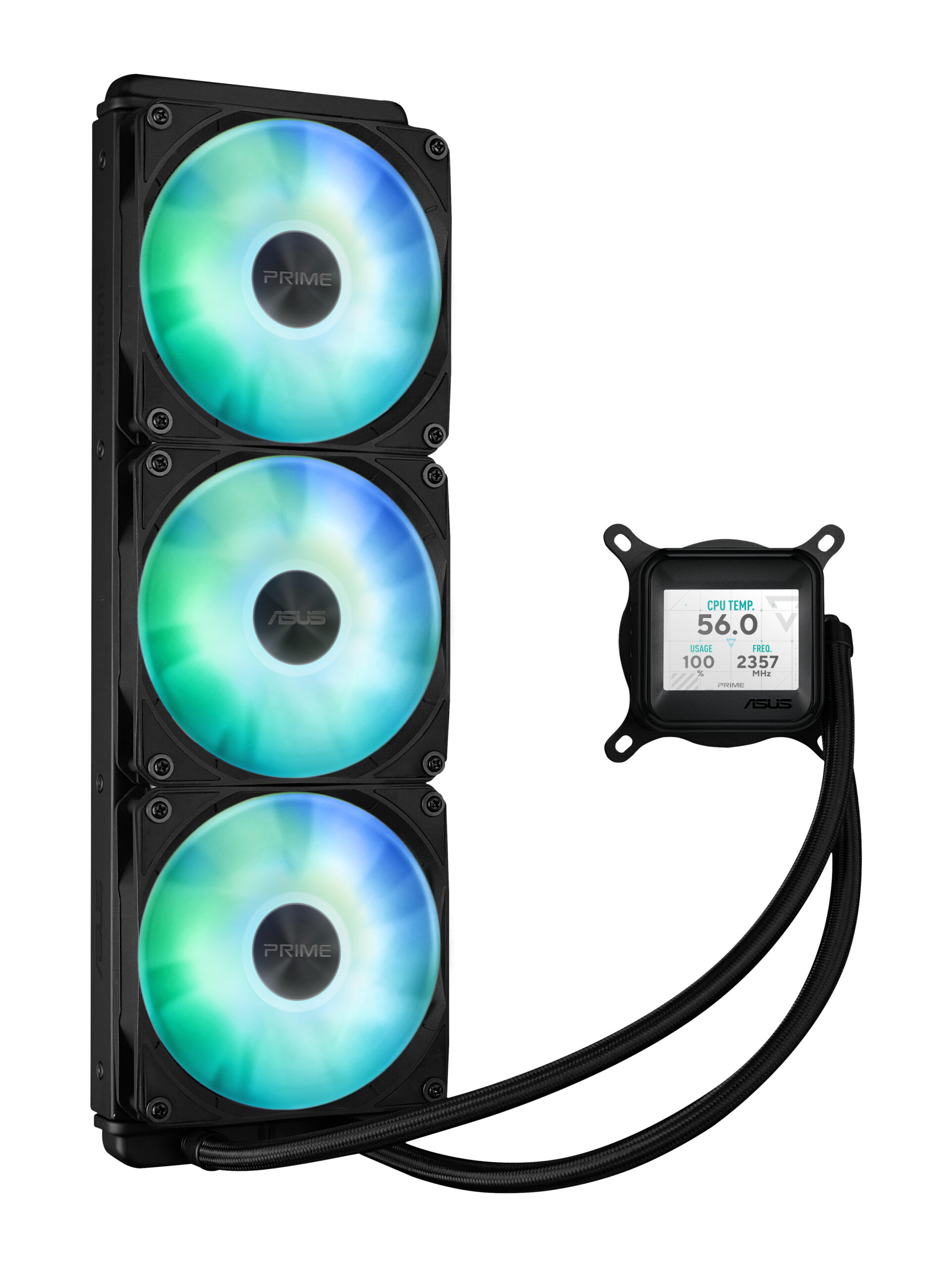 CPU COOLER ASUS PRIME LC 360 LCD ARGB "PRIME LC 360 ARGB LCD" (timbru verde 2 lei)