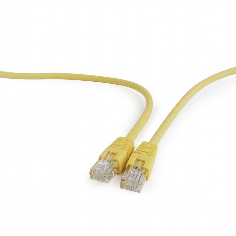 PATCH CORD UTP GEMBIRD Cat5e, cupru-aluminiu, 0.25 m, galben, AWG26, "PP12-0.25M/Y" (timbru verde 0.08 lei)