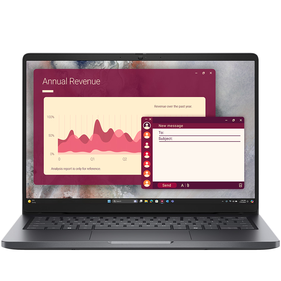 Dell Pro 14,14"FHD+(1920x1200)400nits 100% sRGB,Intel Core Ultra 7 265U(12 TOPS NPU 12cores/5.3GHz)vPro,32GB,1TB SSD,Integrated Intel Graphics,Win11Pro,3Yr NBD "PC14250_FU7265U32GB1TBW3Y_400N-05"