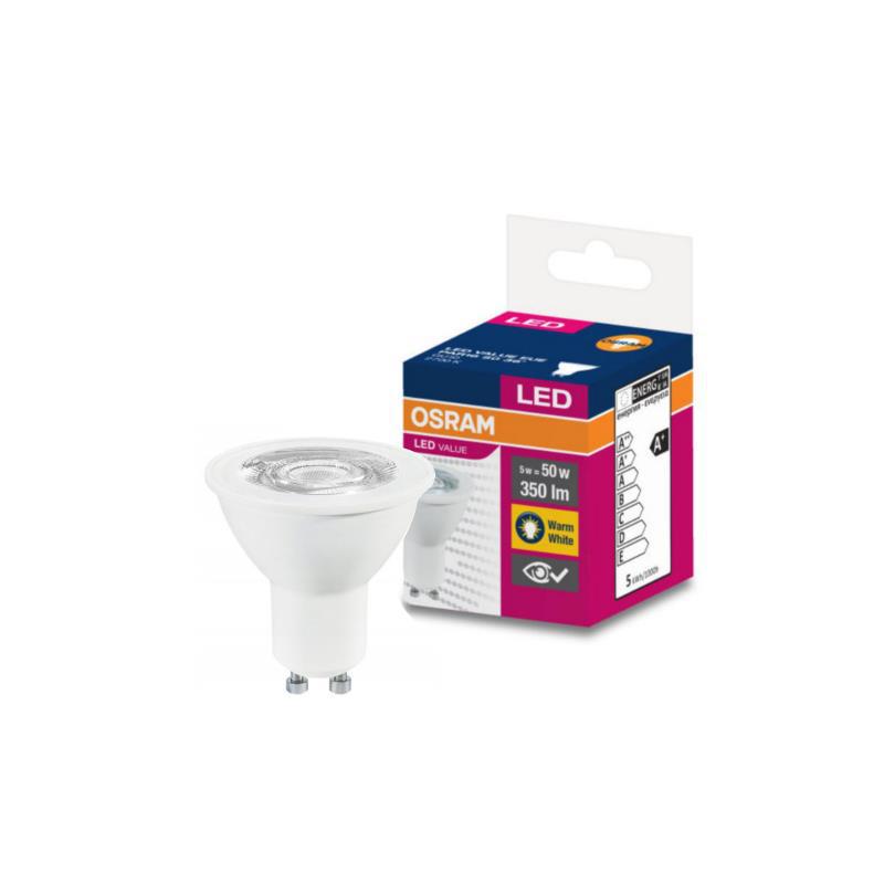 SPOT incastrat LED Osram, soclu GU10, putere 5W, forma spot, lumina alb, alimentare 220 - 240 V, "000004058075198586" (timbru verde 0.45 lei)