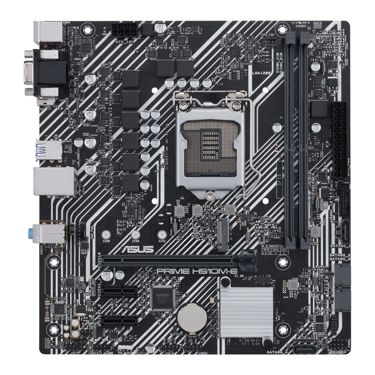 PLACA de BAZA Asus "PRIME H510M-E", skt LGA 1200, mATX, Intel H510, 2 x DDR4, max. 64 GB, 4 x SATA, 1 x M.2, 7.1, "PRIME H510M-E"