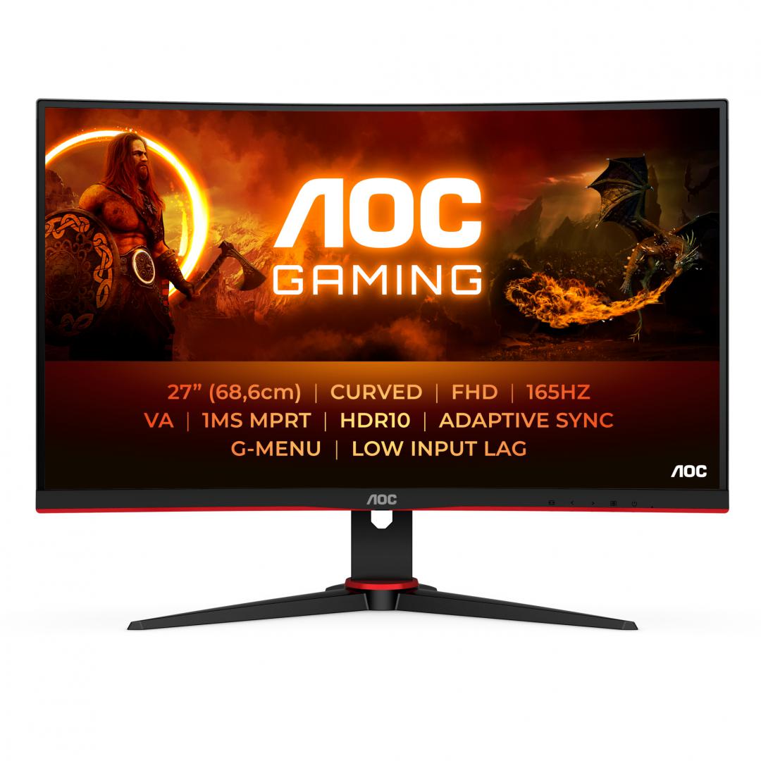 MONITOR 27" AOC C27G2E/BK "C27G2E/BK" (timbru verde 7 lei)