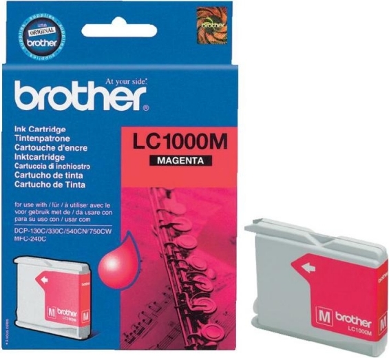 Cartus Cerneala Original Brother Magenta, LC1000M, pentru DCP-130C|330C|540, 400, (timbru verde 0.15 lei), "LC1000M"