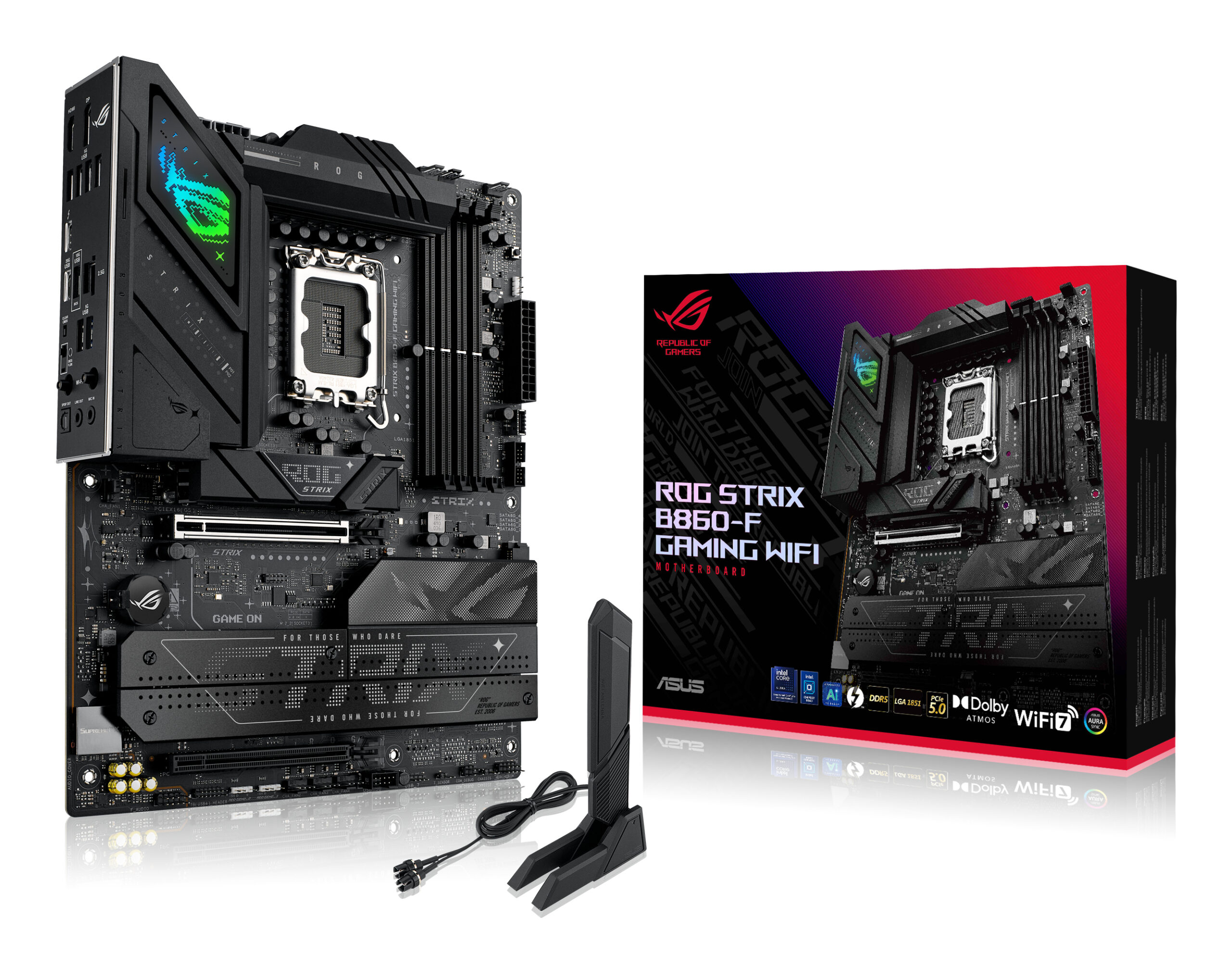 Placa de baza ROG STRIX B860-F GAMING WIFI, Intel B860, Socket 1851, ATX "90MB1JG0-M0EAY0"