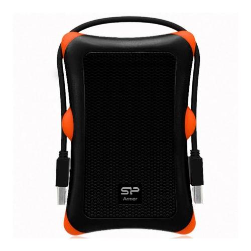 HDD extern portabil Silicon Power Armor A30 1TB Anti-shock USB 3.0 negru "SP010TBPHDA30S3K" (timbru verde 0.8 lei)