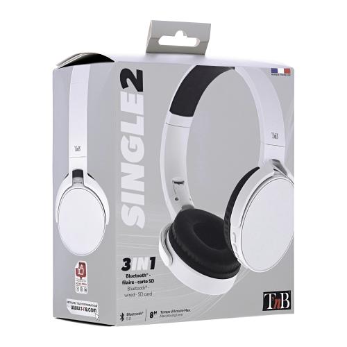 TNB SINGLE 2 Bluetooth headphones silver "CBSGL2SL" (timbru verde 0.18 lei)