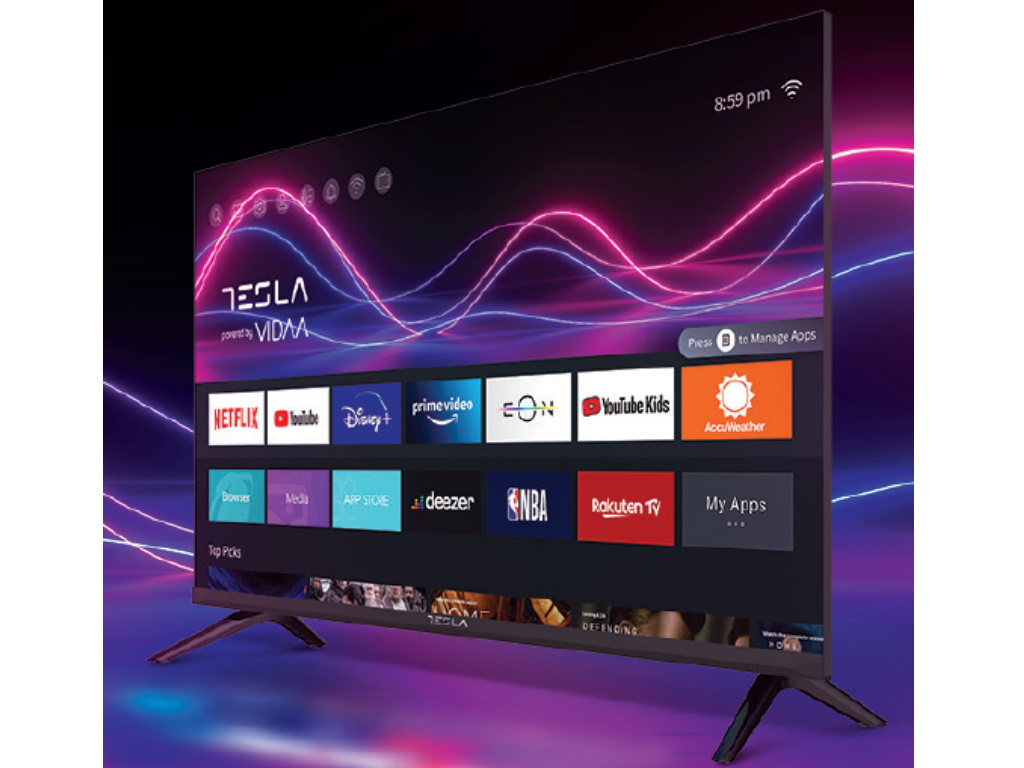 TELEVIZOAR Tesla 32M325BHS, VIDAA OS, 81cm, HD, blackDVB-T2/C/S2, 270 cd/m2, CI+, VESA 200x100mm "32M325BHS" (timbru verde 15 lei)