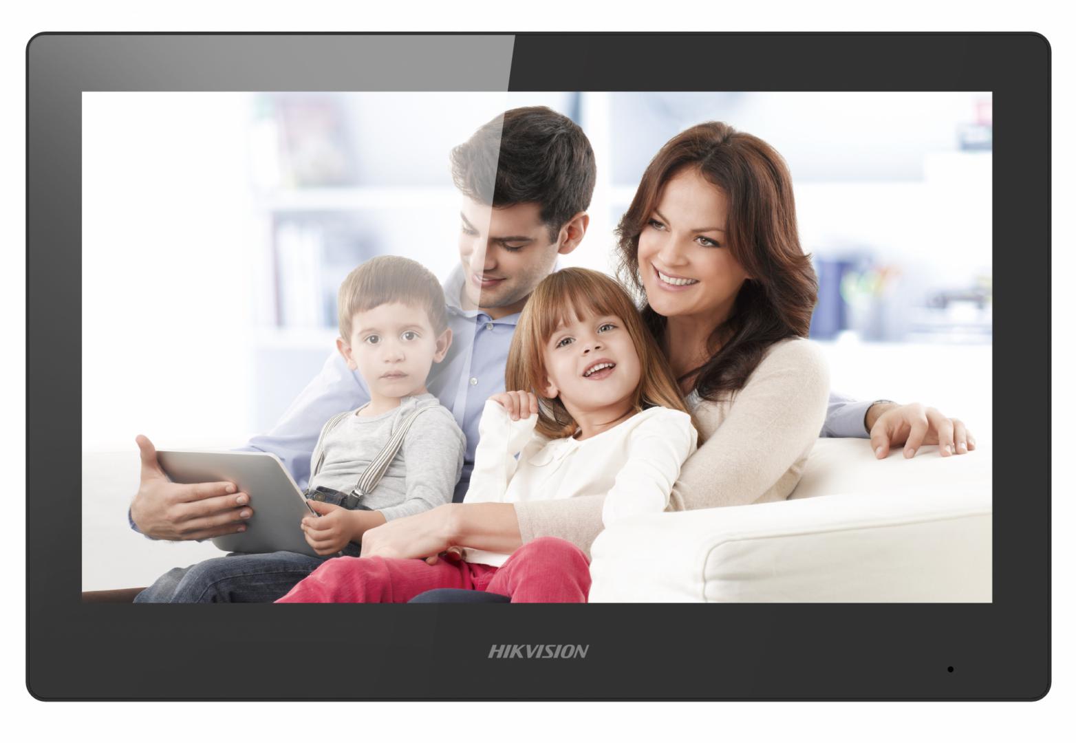 MONITOR videointerfon modular HIKVISION, ecran LCD 10", touch screeen, rezolutie 1024 x 600, Wi-Fi 802.11b/g/n, "DS-KH8520-WTE1/EU" (timbru verde 0.8 lei)