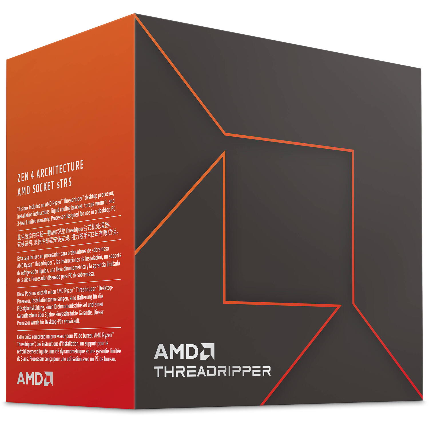 CPU AMD CPU Desktop Ryzen Threadripper 7960X (24C/48T,5.3GHz Max,152MB,350W,SP6) box "100-100001352WOF"