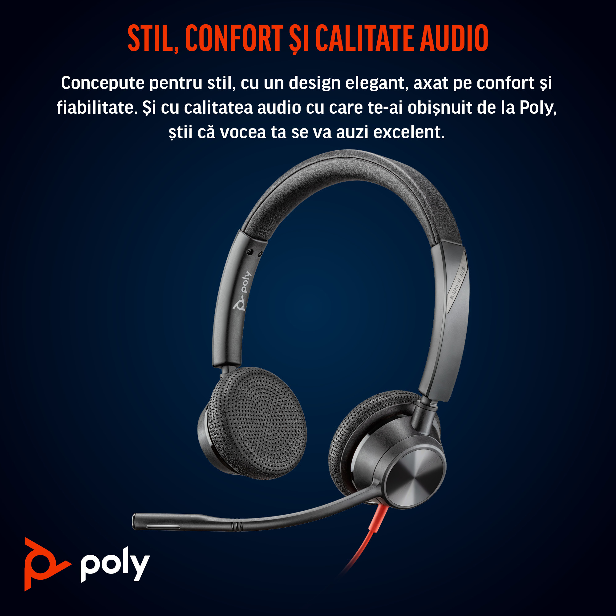 Poly BW 3325 -M USB-C HS +USB-C/A"8X222AA" - imagine 4