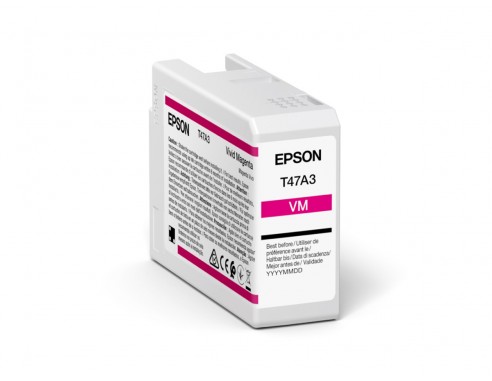 Cartus Cerneala Original Epson Magenta, T47A3, pentru UltraChrome Pro 10, 50ml, (timbru verde 1.2 lei), "C13T47A300"