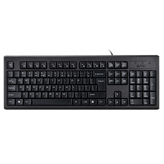 TASTATURA A4TECH, "KR83", cu fir, 104 taste format standard, USB, negru, "KR-83-USB" (timbru verde 0.8 lei)