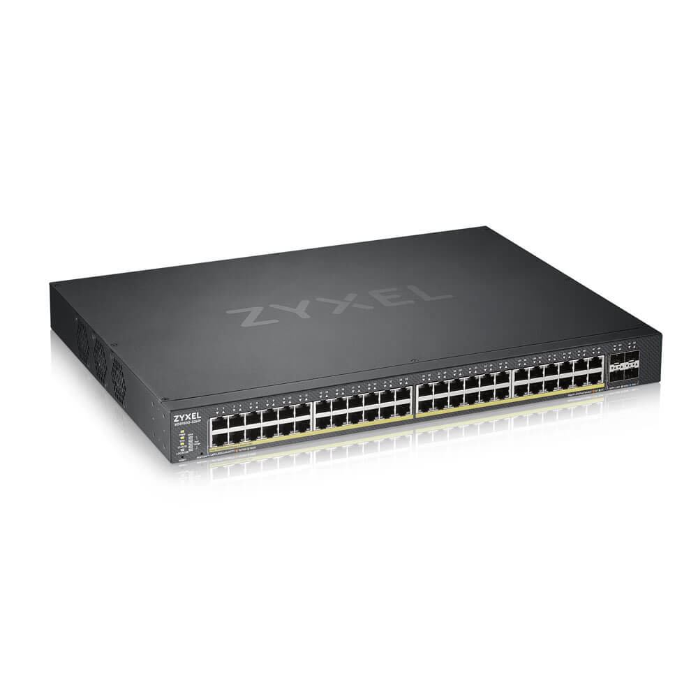 SWITCH PoE ZYXEL, port Gigabit x 48, SFP SFP+ x 4, managed, rackabil, "XGS1930-52HP-EU0101F" (timbru verde 2 lei)