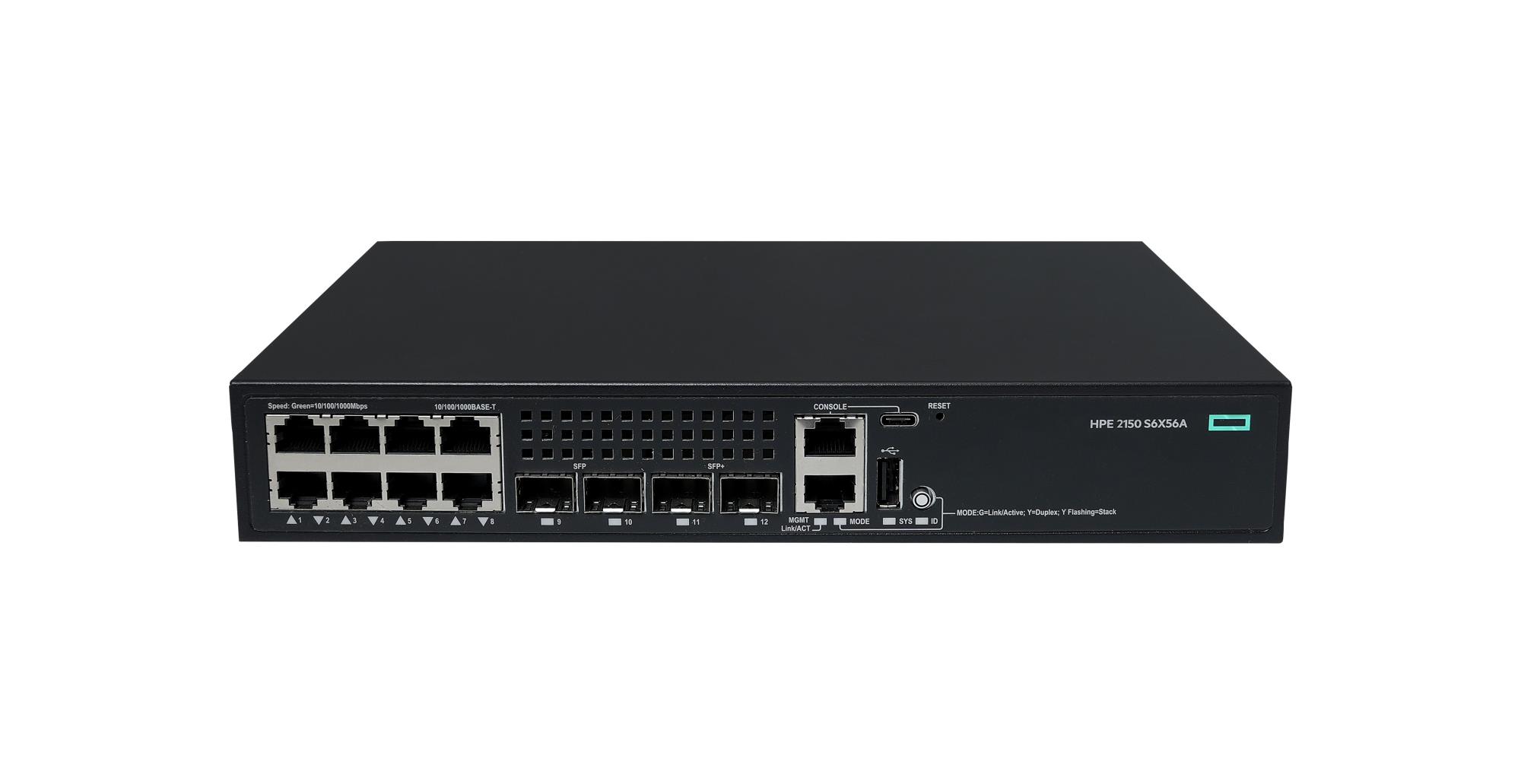 NET SWITCH 8PORT 1000M/CW 2150 S6X56A ARUBA BY HPE "S6X56A"