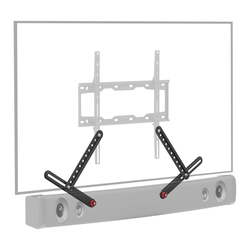 SUPORT montare soundbar, sub TV, monitor BARKAN, pt 1 TV/monitor plat, curbat, diag. max 80 inch, fix, max 6.5 Kg, "E820.B"