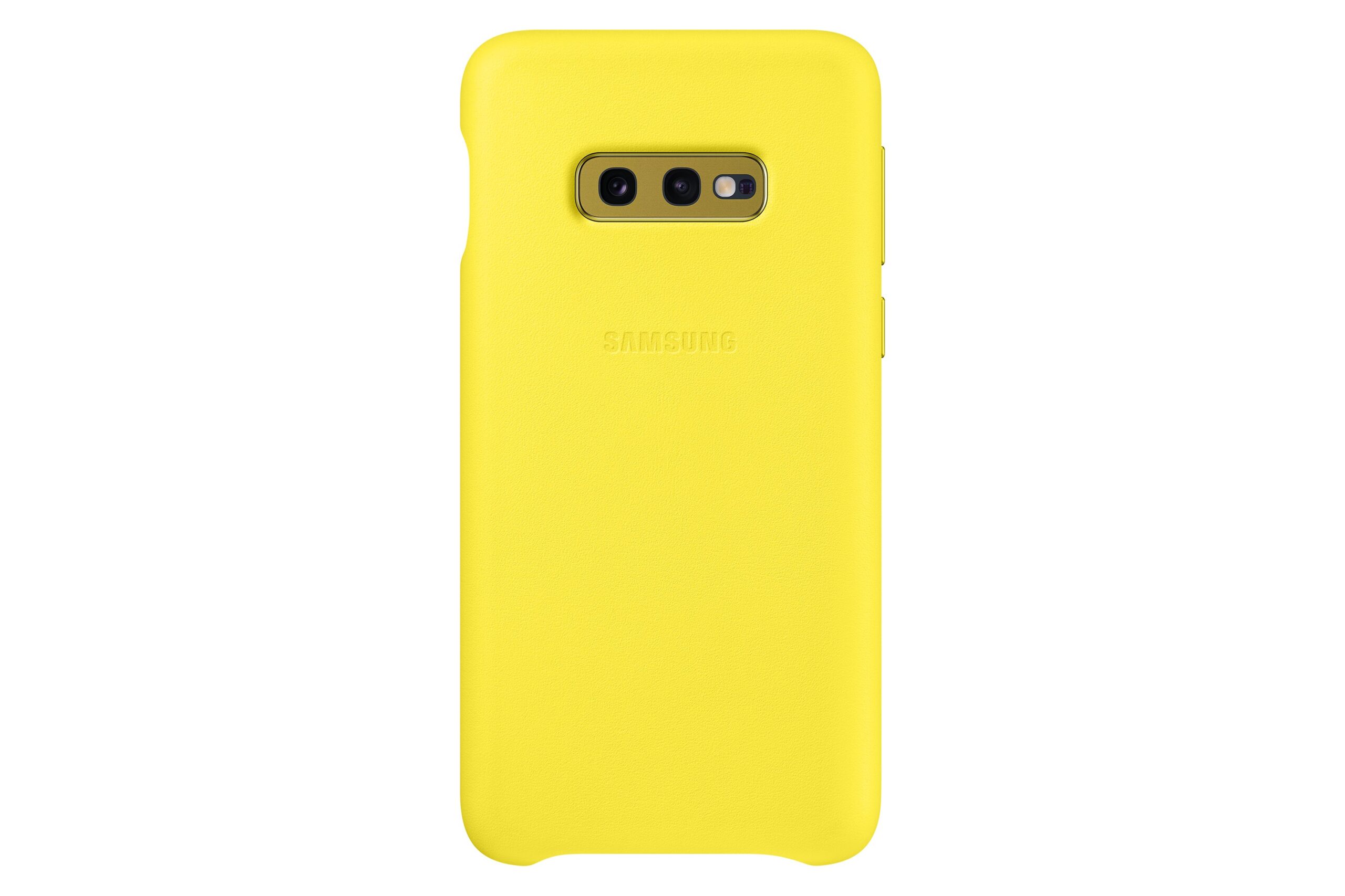 HUSA Smartphone Samsung, pt Galaxy S10E, tip back cover (protectie spate), piele, ultrasubtire, galben, "EF-VG970LYEGWW"