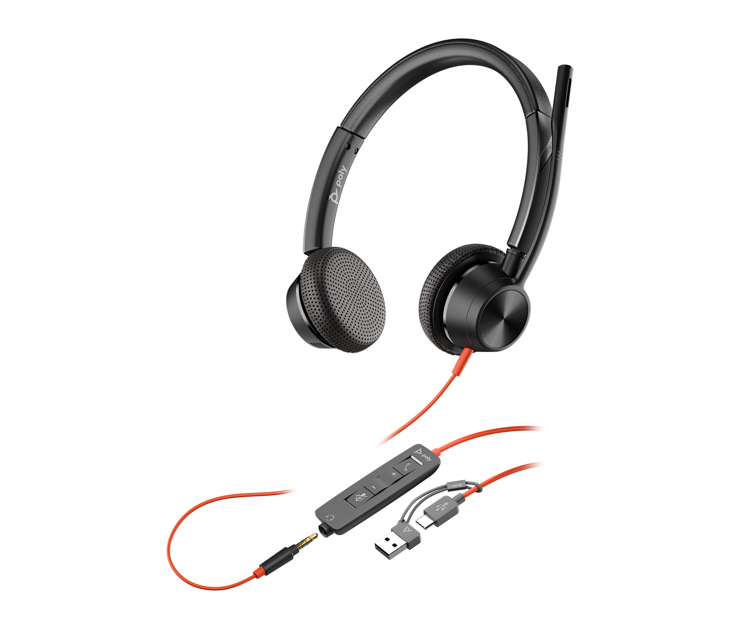 Poly BW 3325 USB-C HS +3.5mmP +USB-C/A"8X221AA" - imagine 8