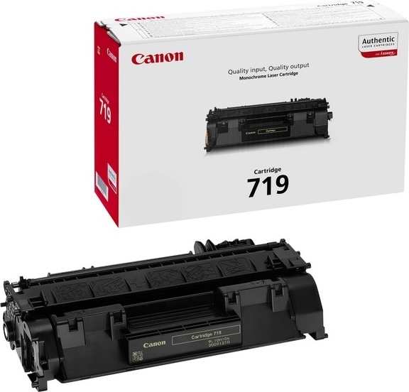 Toner Original Canon Black, CRG-719, pentru LBP-251|LBP-252|LBP-253|LBP-6300|LBP-6310|LBP-6650|LBP-6670|LBP-6680|MF-5840|MF-5880|MF-5940|MF-5980|MF-6140|MF-6180|MF-411|MF-416|MF-418|MF-419, 2.1K, (timbru verde 1.2 lei) , "CR3479B002AA"