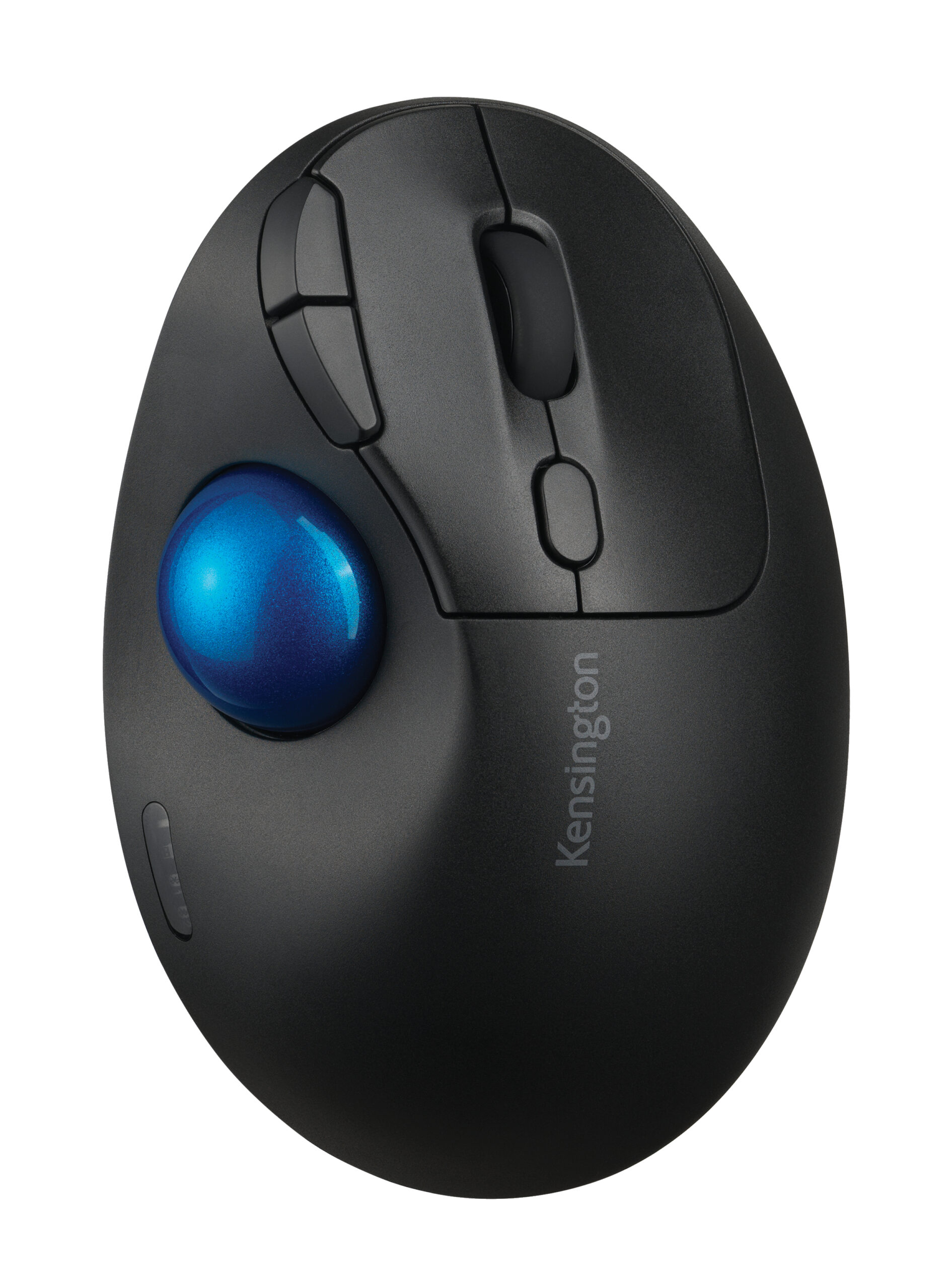 MOUSE Kensington - ergonomic, "Profit Ergo", PC sau NB, wireless, Bluetooth | 2.4GHz, optic, 1600 dpi, butoane/scroll 5/1, buton selectare viteza, negru, "TB450", "K72194WW" (timbru verde 0.18 lei)