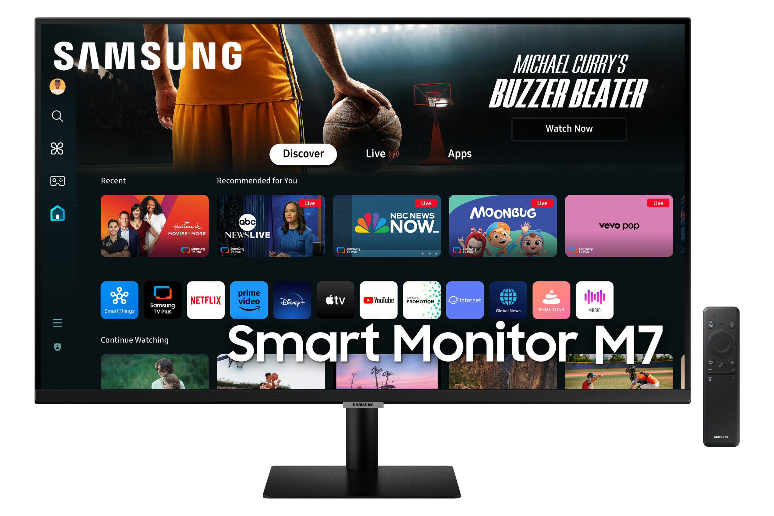 Monitor LED Smart M7 32 inch UHD Negru "LS32DM700UUXEN" (timbru verde 7 lei)