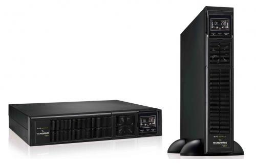 UPS Tecnoware "EVO DSP PLUS", Online, Tower/rack, 2160 W, fara AVR, IEC x 8, display LCD, back-up 11 - 20 min. "FGCEDP2402RTIEC" (timbru verde 11 lei)