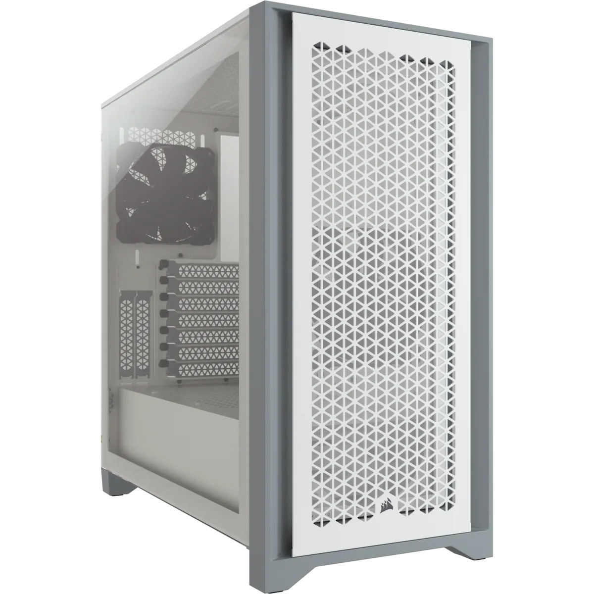CARCASA CORSAIR Middle Tower, ATX, "4000D", fara sursa,sticla securizata,fanx2, USB 3.0x2, USB 3.1 gen 2 Type-Cx1, Jack 3.5 mmx1, mesh filtrare praf,alb "CC-9011201-WW" (timbru verde 0.16 lei)