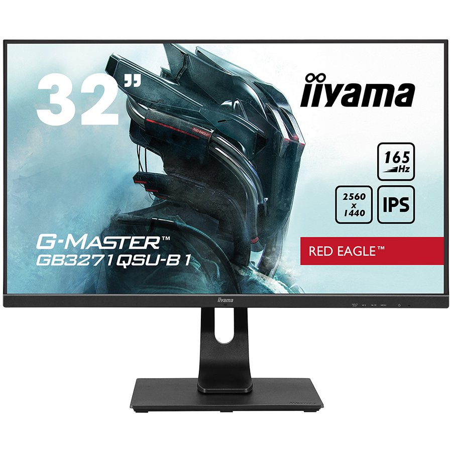 iiyama G-Master GB3271QSU-B1, 32" IPS, WQHD (2560 x 1440), Free Sync technology - Black Tuner, Blue Light - 1ms - 80M Advanced Contrast Ratio: 1 - 2x HDMI,2xDP "GB3271QSU-B1" (timbru verde 7 lei)
