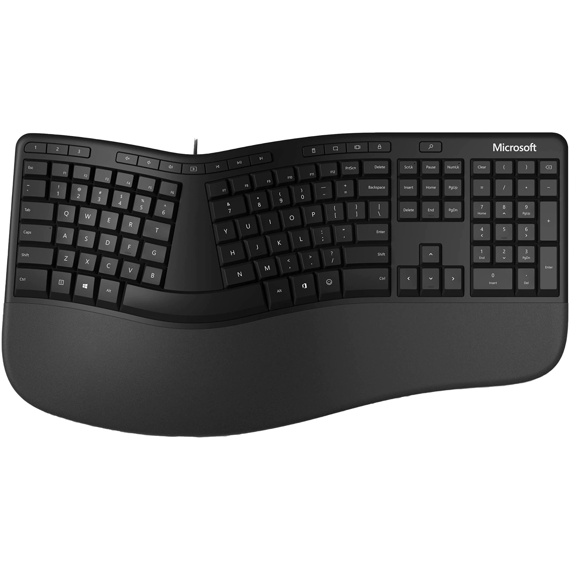 TASTATURI MICROSOFT, cu fir, 126 taste format standard (104-108 taste), USB, negru, "LXN-00013" (timbru verde 0.8 lei)