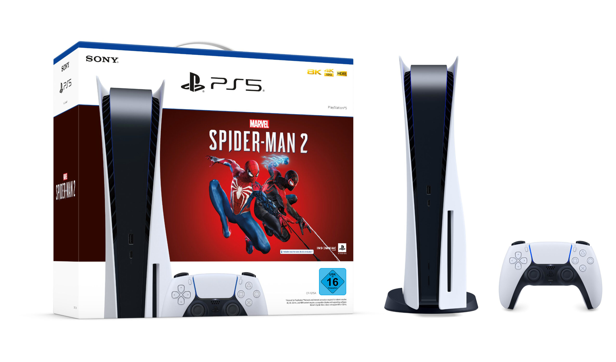 Consola PlayStation 5 (PS5) 825GB, C-Chassis + Joc PS5 Marvel"s Spider-Man 2 46501113