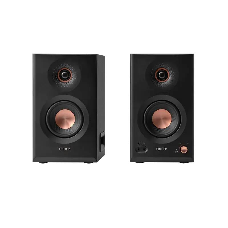 BOXE EDIFIER 2.0, RMS: 110W (2 x 30W + 2 x 15W + 2 x 10W), studio monitor, BT v6.0, volum, high freq, low freq, intrare jack 6.35 TRS balanced, XLR balanced, RCA/AUX, black, "MR5-BK" (timbru verde 11.00 lei)