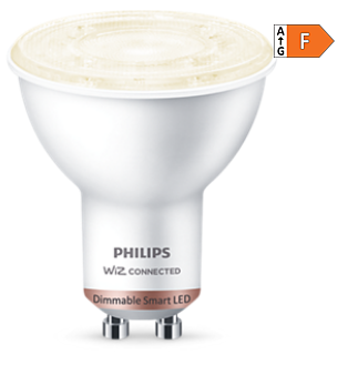 SPOT incastrat smart LED Philips, soclu GU10, putere 4.7 W, forma spot, lumina alb rece, alimentare 220 - 240 V, "000008719514372306" (timbru verde 0.45 lei)