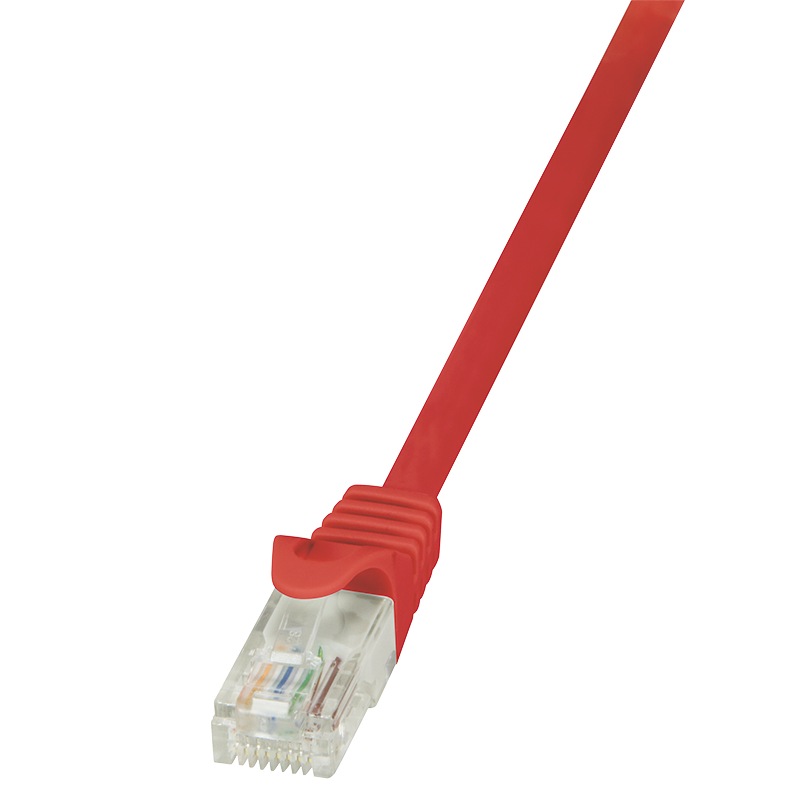 PATCH CORD UTP LOGILINK Cat5e, cupru-aluminiu, 1 m, rosu, AWG26, "CP1034U" (timbru verde 0.08 lei)