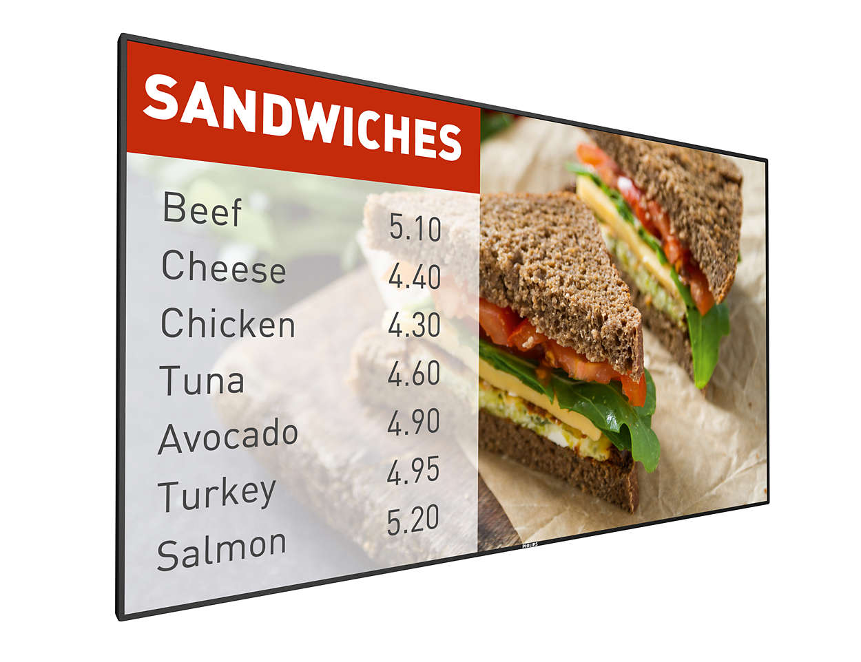MONITOR PHILIPS - signage 49", afisaj indoor, IPS, Full HD (1920 x 1080), Wide, 700 cd/mp, 8 ms, DVI, HDMI x 2, DisplayPort, "49BDL5057P/00" (timbru verde 15 lei)