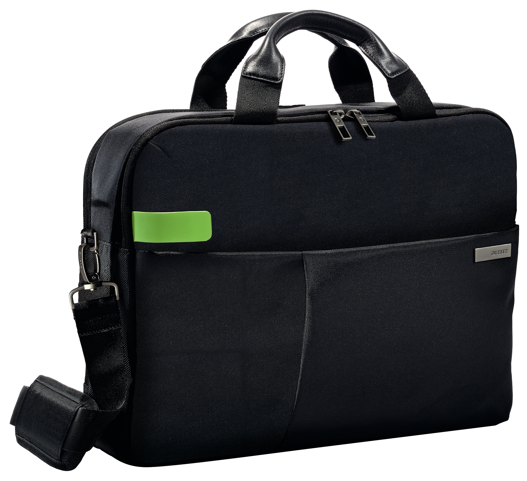GEANTA LEITZ, pt. notebook de max. 15.6 inch, 2 compartimente, buzunar frontal | buzunar dorsal x 2, waterproof, poliester, negru, "60160095"