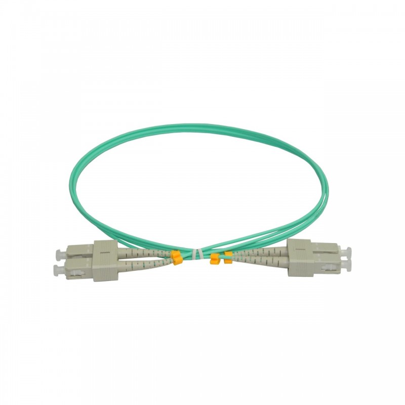 Patchcord FO SC/PC-SC/PC, MM OM3 50/125, manta LSZH 2.0mm, duplex 10m, "SC-SC-MM3/DX-10" (timbru verde 0.18 lei)
