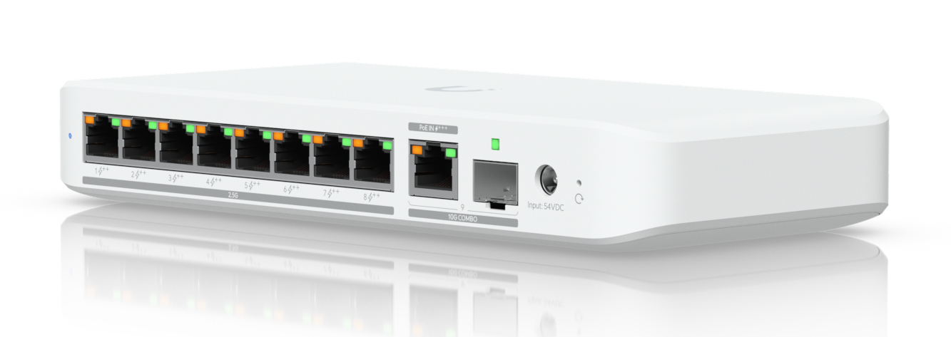 NET SWITCH 8PORT 2.5GBE/USW-FLEX-2.5G-8-POE UBIQUITI "USW-FLEX-2.5G-8-POE" (timbru verde 2 lei)