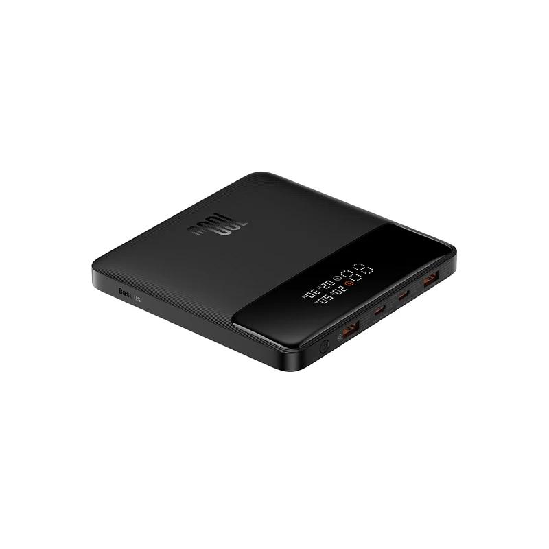 POWER BANK Baseus Blade, 20000mAh, PD 100W, ultra thin, 2 x USB; 2 x USB Type-C, display digital pt. status baterie, total 5A, negru, "PPBL000301" (timbru verde 0.98 lei) - 6932172628031
