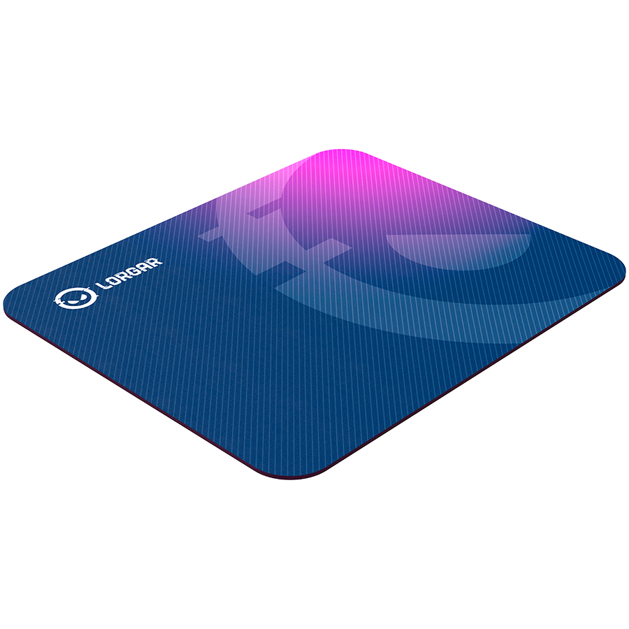 Lorgar Main 133, Gaming mouse pad, High-speed surface, Purple anti-slip rubber base, size: 360mm x 300mm x 3mm, weight 0.2kg "LRG-GMP133"