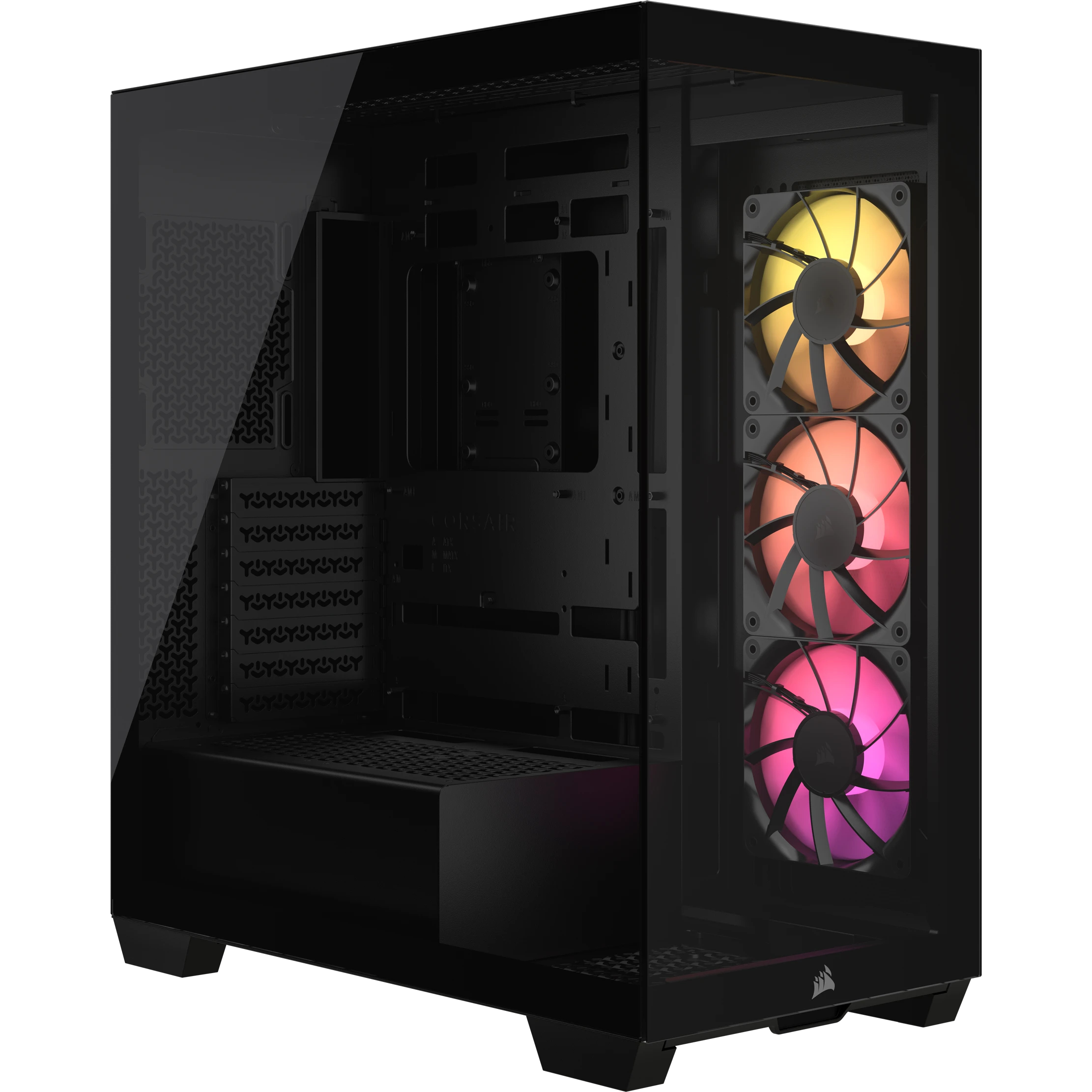Carcasa Corsair 3500X ARGB, Mid-Tower, ATX, Negru "CC-9011278-WW" (timbru verde 0.24 lei)
