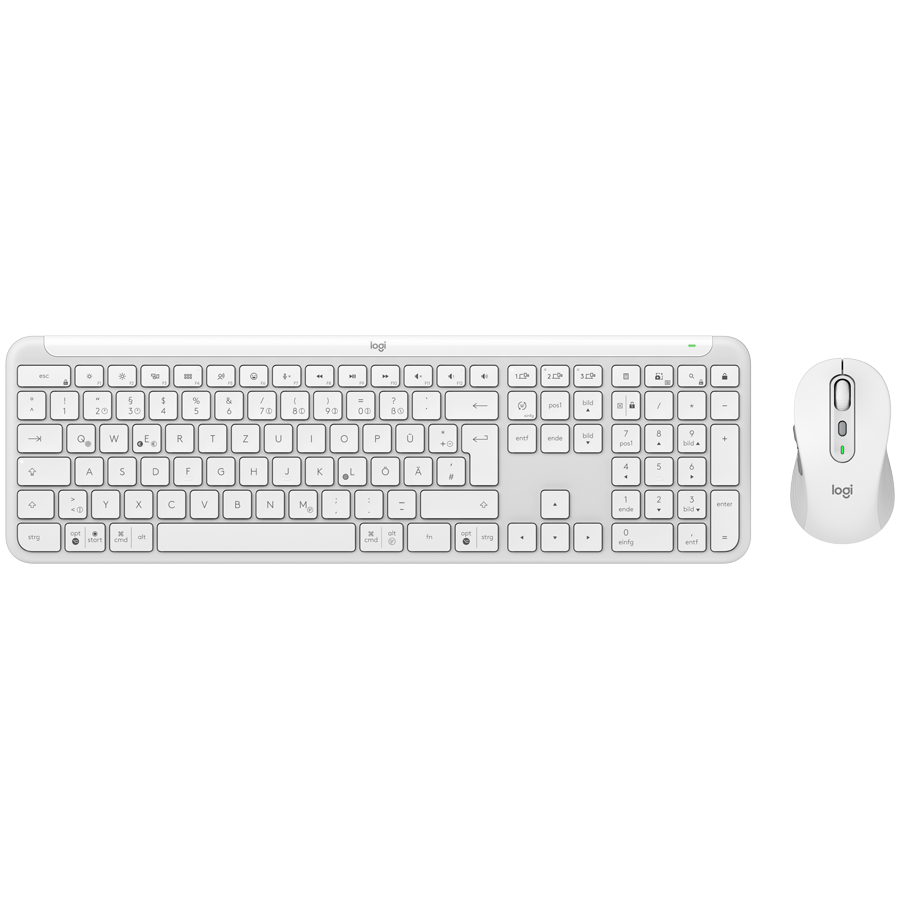 LOGITECH Signature Slim Combo MK950 - OFF WHITE - US INTL - 2.4GHZ/BT - INTNL-973 "920-012491" (timbru verde 0.8 lei)